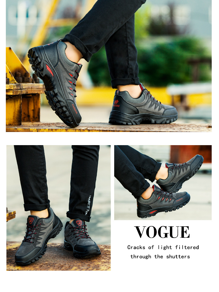 秋冬款新款男士登山鞋户外徒步运动鞋厚底防滑耐磨旅游鞋加绒男鞋详情14