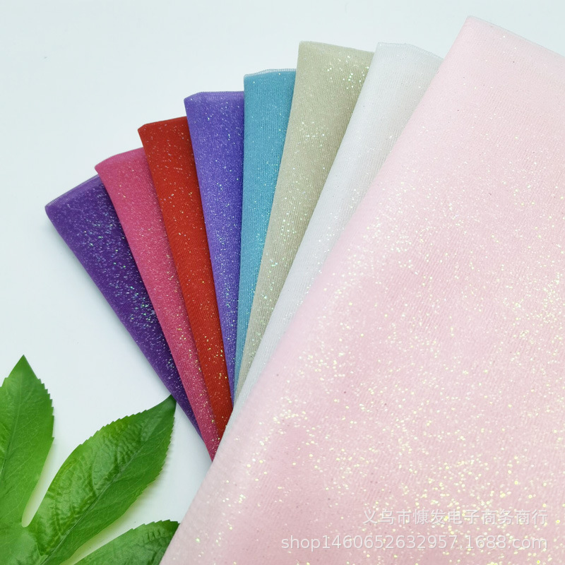 Gold-sprayed plain cloth, gold-powder net, gauze fabric, puffy skirt fabric, clothing, handicrafts, decorations, DIY flowers pic 4