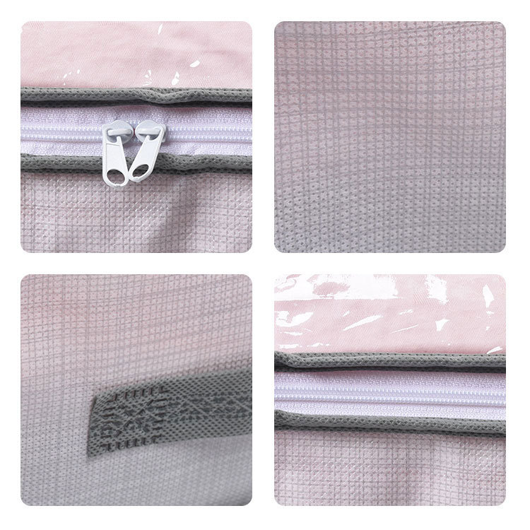 Cross-border Amazon bed bottom clothes storage bags, quilt, cotton quilt fabric storage bags, clothing dust-proof PVC sorting bags pic 4