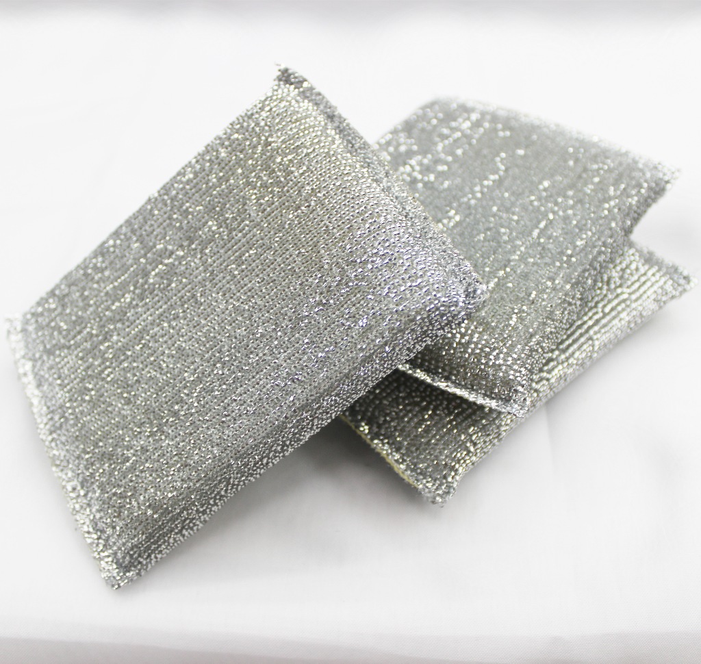 Yijingjie Baili Silver Scrub King, hand-friendly cleaning cloth, scouring pad, kitchen cleaning cloth, dishwashing cloth, highly efficient stain removal pic 1