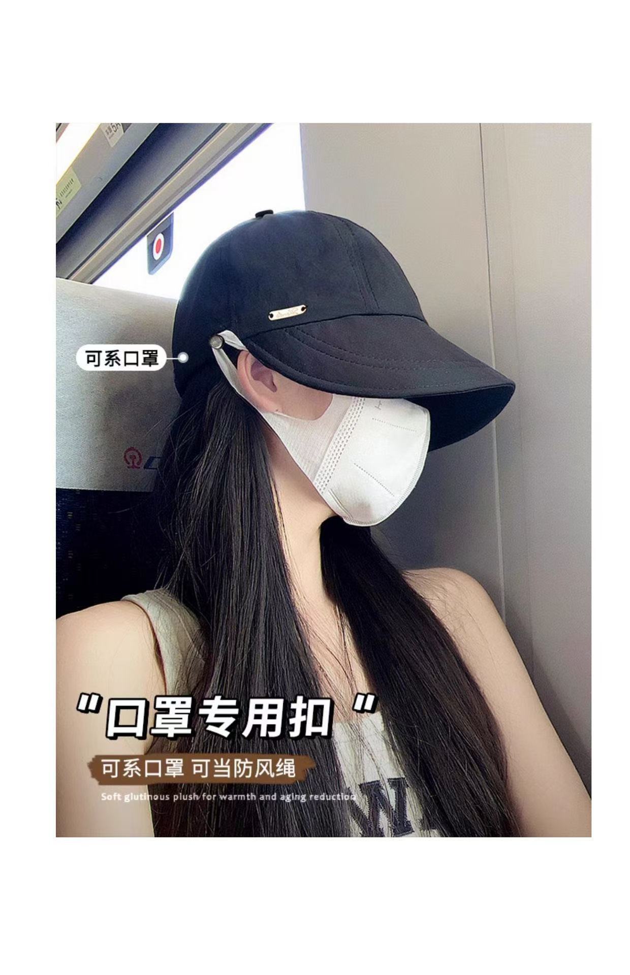 赵露思同款帽子女春秋防晒渔夫帽显脸小太阳帽防紫外线遮阳鸭舌帽详情15