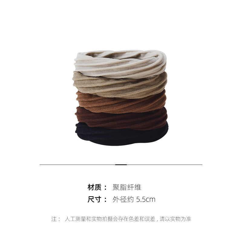 加粗高弹力无接缝头绳发圈头饰发饰皮筋ins女扎头学生高颜值超仙详情2