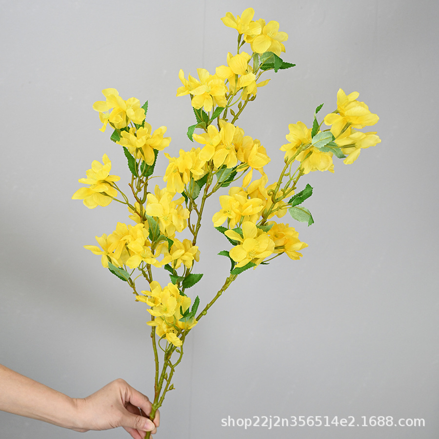 蝴蝶兰仿真花高品质9头7头手感婚庆家居装饰假花艺室内北欧样版间详情3