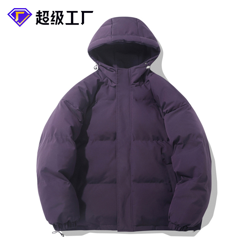 Cross-border M-8XL large-sized cotton-padded jacket for both men and women, winter custom thickened stand-up collar cotton-padded jacket, loose thickened cotton-padded jacket for men pic 1