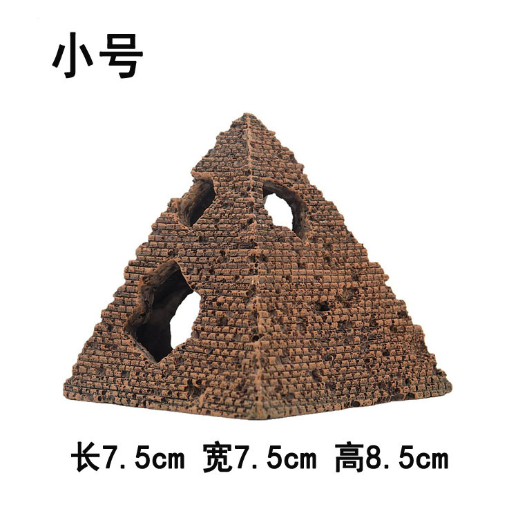 Fish and shrimp shelter, simulation pyramid, Roman stone statue, resin handicrafts, fish tank, aquarium, landscape decoration pic 16