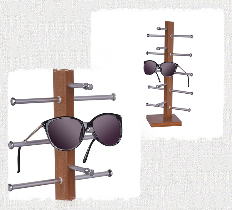 Glasses display stand, single-row optical store, sunglasses storage, desktop sunglasses display stand, glasses display rack pic 10