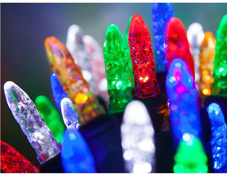 Factory direct ice cube injection-molded festival light strings, outdoor waterproof Christmas decorative tree lights, decorative lights, garden lights, and colored lights pic 4