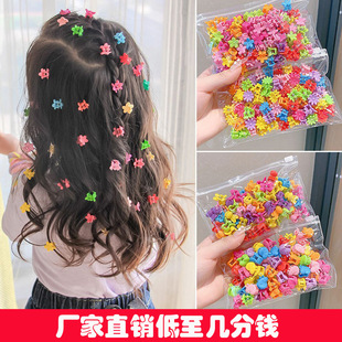 春日韩版樱花儿童不伤发发夹粉嫩可爱少女心发卡花朵头绳女孩皮套详情3