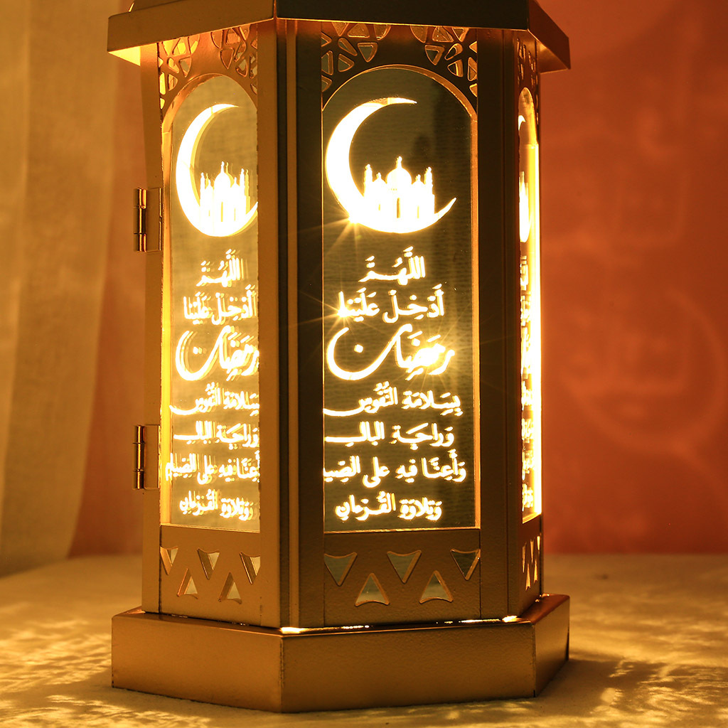 Ranadan Ramadan lantern, Eid al-Fitr ironwork metal display typhoon lantern handicraft, Arab lantern pic 29