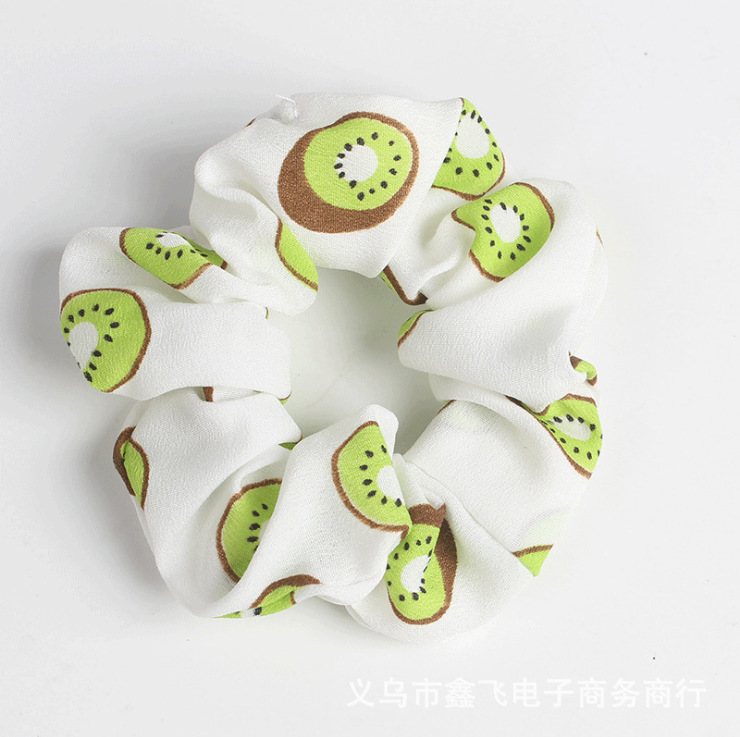 Fresh and clean mesh hair rope, large intestine flower wreath hair band, pig large intestine hair tie, high-elasticity hair accessory, wholesale and customized in South Korea pic 4