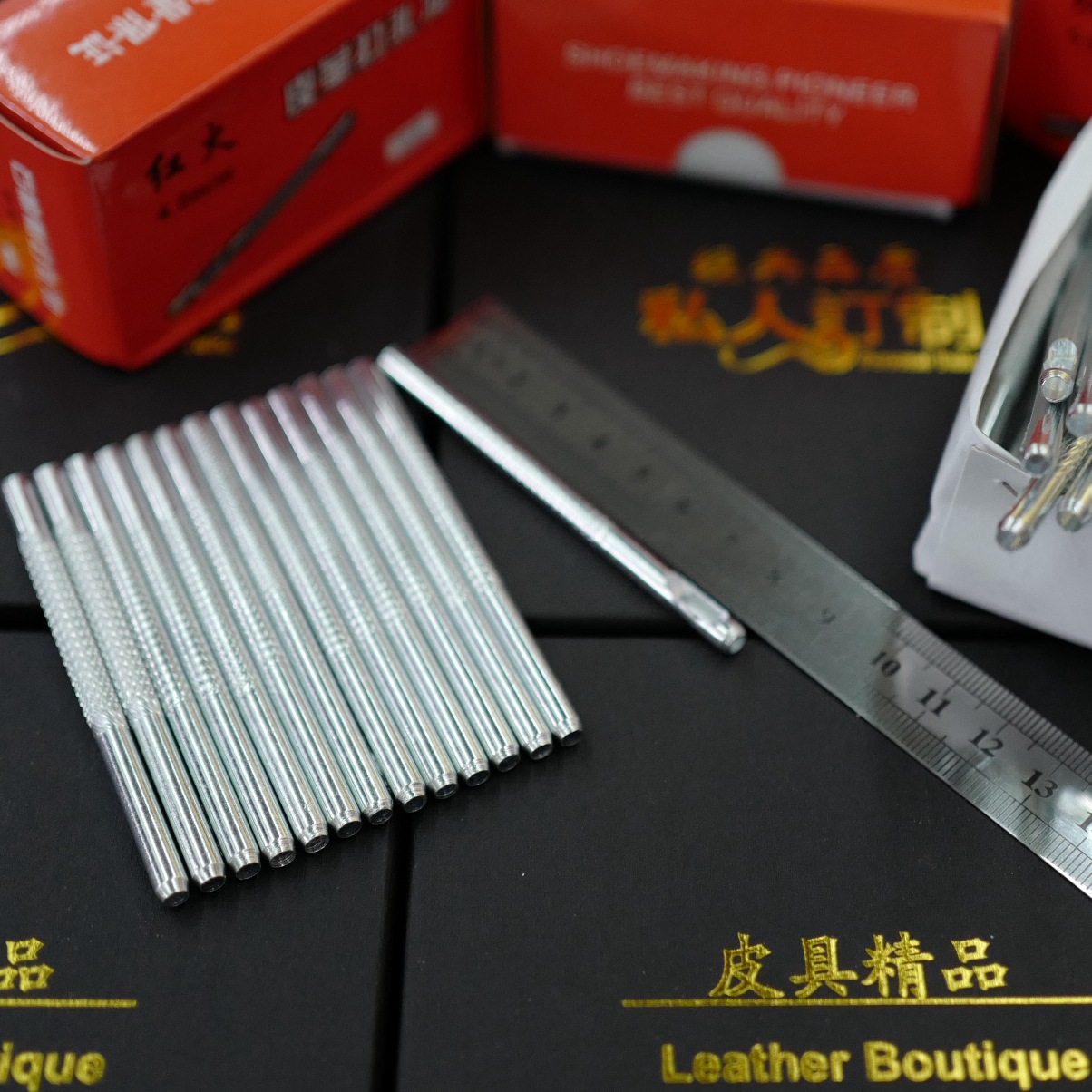 Electroplated oil-free punching punch, belt punching tool, belt punching machine, punching needle, factory direct sales, belt punching punch pic 8