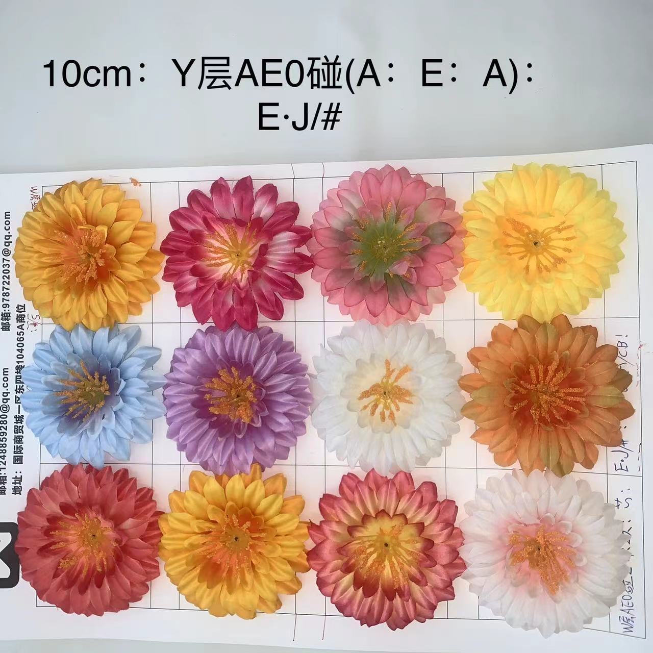 A comprehensive collection of artificial chrysanthemum flowers, peonies, cherry blossoms, tea roses, cheap and beautiful flower heads, carnations, artificial flower heads, and flower matching wholesale pic 5