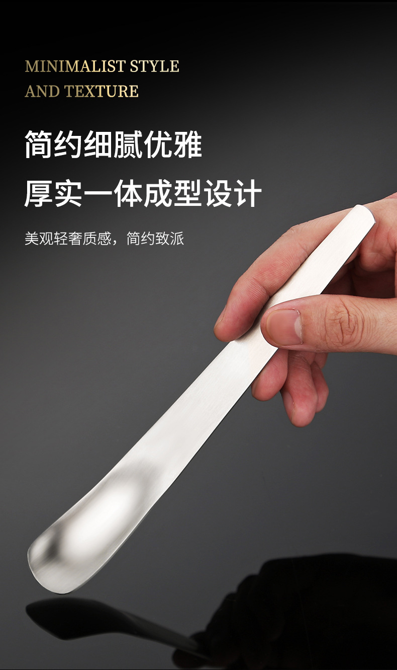 304不锈钢勺子雪糕勺长柄搅拌勺日式平头吃饭甜品蛋糕勺冰淇淋勺详情5