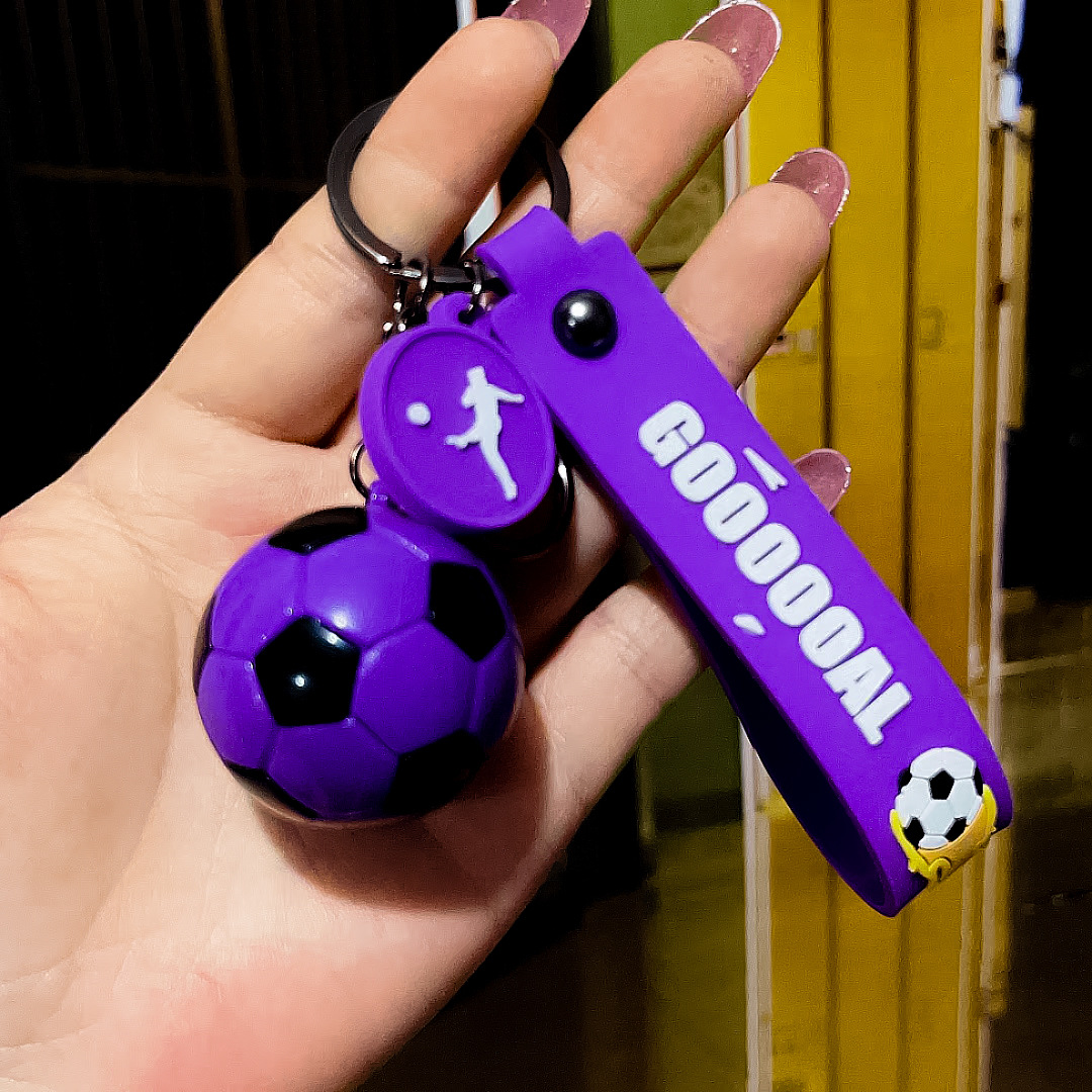 创意足球钥匙扣仿真迷你篮球挂件PVC软胶纪念品挂饰活动礼品批发详情18