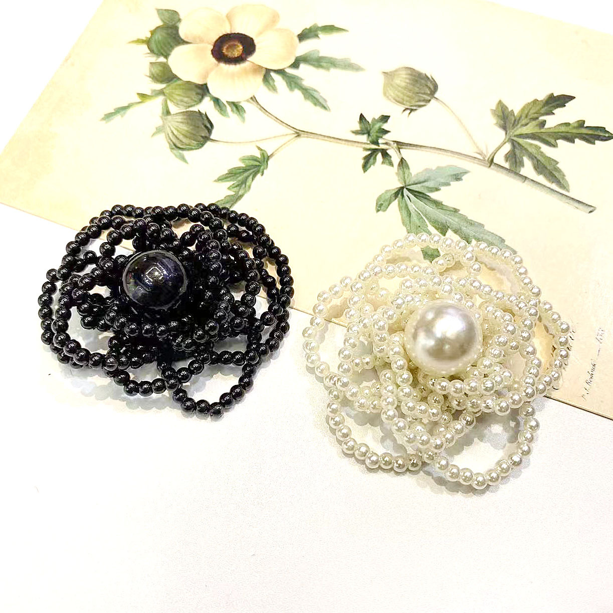 韩版山茶花手工串珠配件辅料发饰头饰鞋帽服饰辅料配件厂家直销批详情7