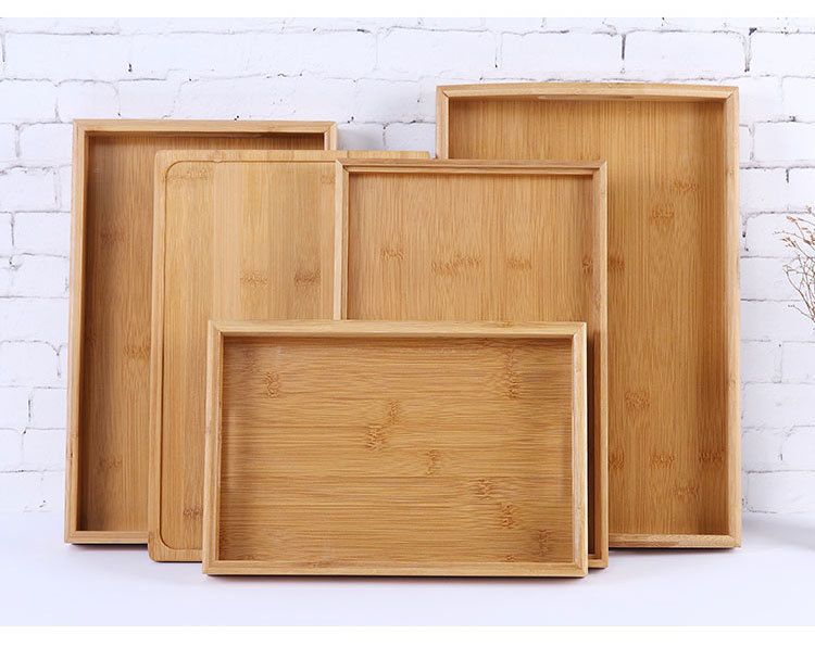 竹木制茶盘托盘长方形茶水杯茶具托盘木质餐盘水果盘日式面包盘详情15