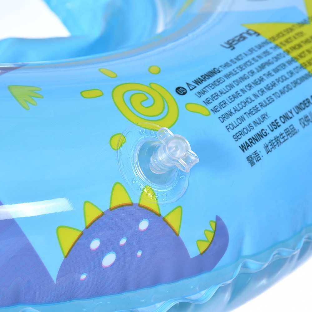 小红书同款卡通可爱宝宝游泳圈儿童带把手救生圈加厚充气小熊泳圈详情14