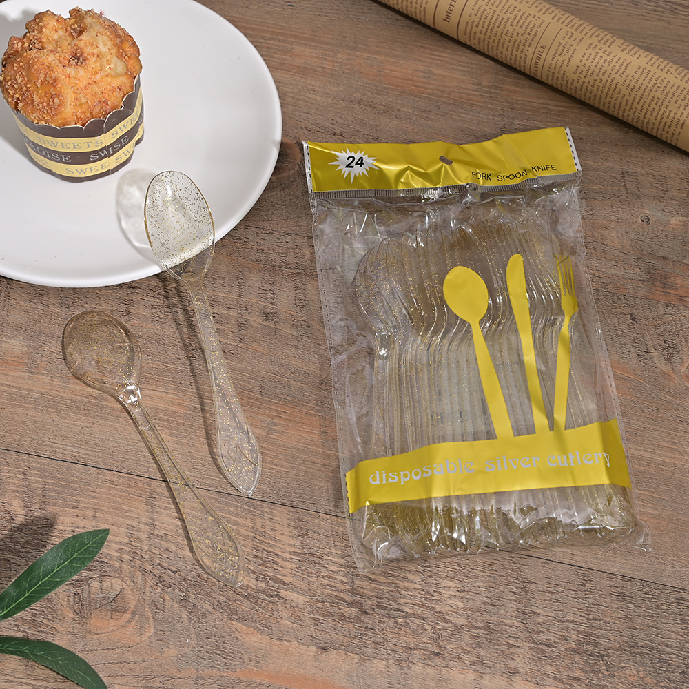 24 sets of multiple selectable spoon sets for cake shops, desserts, tableware and spoons, wholesale from the manufacturer pic 4