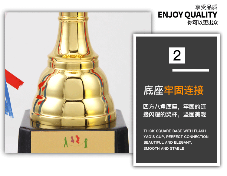Gold, silver and copper metal trophies, school sports meeting, dance and music competition, ribbon copper trophies in stock, factory wholesale pic 7