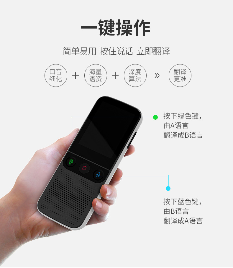 The T10PRO 137-language offline translation machine offers precise offline translation between English, German, French, Thai and Russian pic 3
