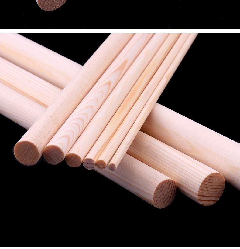 松木圆木棒 木棍圆diy手工制作挂衣杆窗帘杆瑜伽棍木杆木柱实木棍详情6