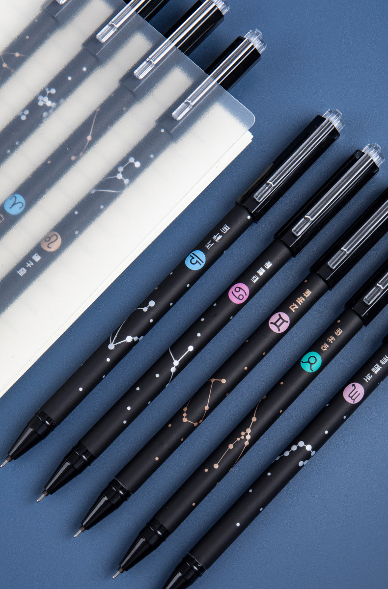 Starry Sky Erasable pen refill, primary school student hot erasable gel pen, 0.5m black Magic Erasable Crystal Blue Easy Erasable pic 10