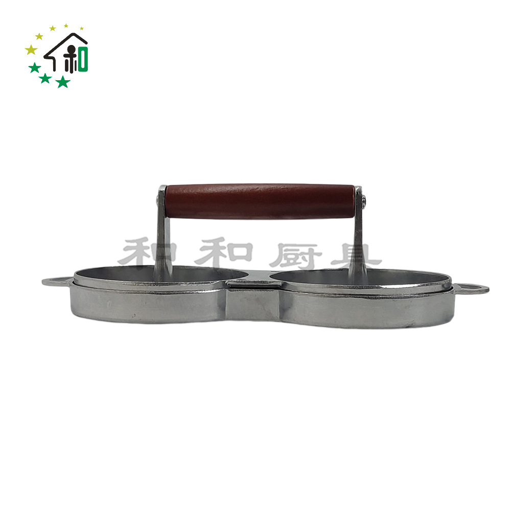 Cross-border wholesale manual aluminum alloy wooden handle hamburger meat press, beef Patty meat filling model press, meat Patty press pic 19