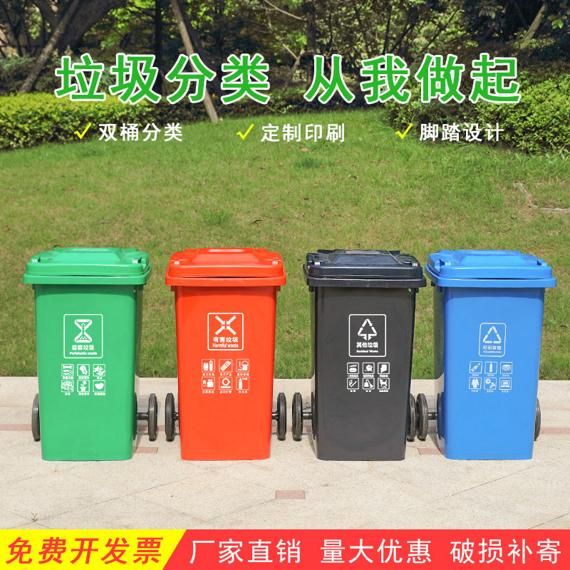 无盖垃圾桶厨房家用大容量餐饮商用户外客厅纸篓长方形大小号40L详情3