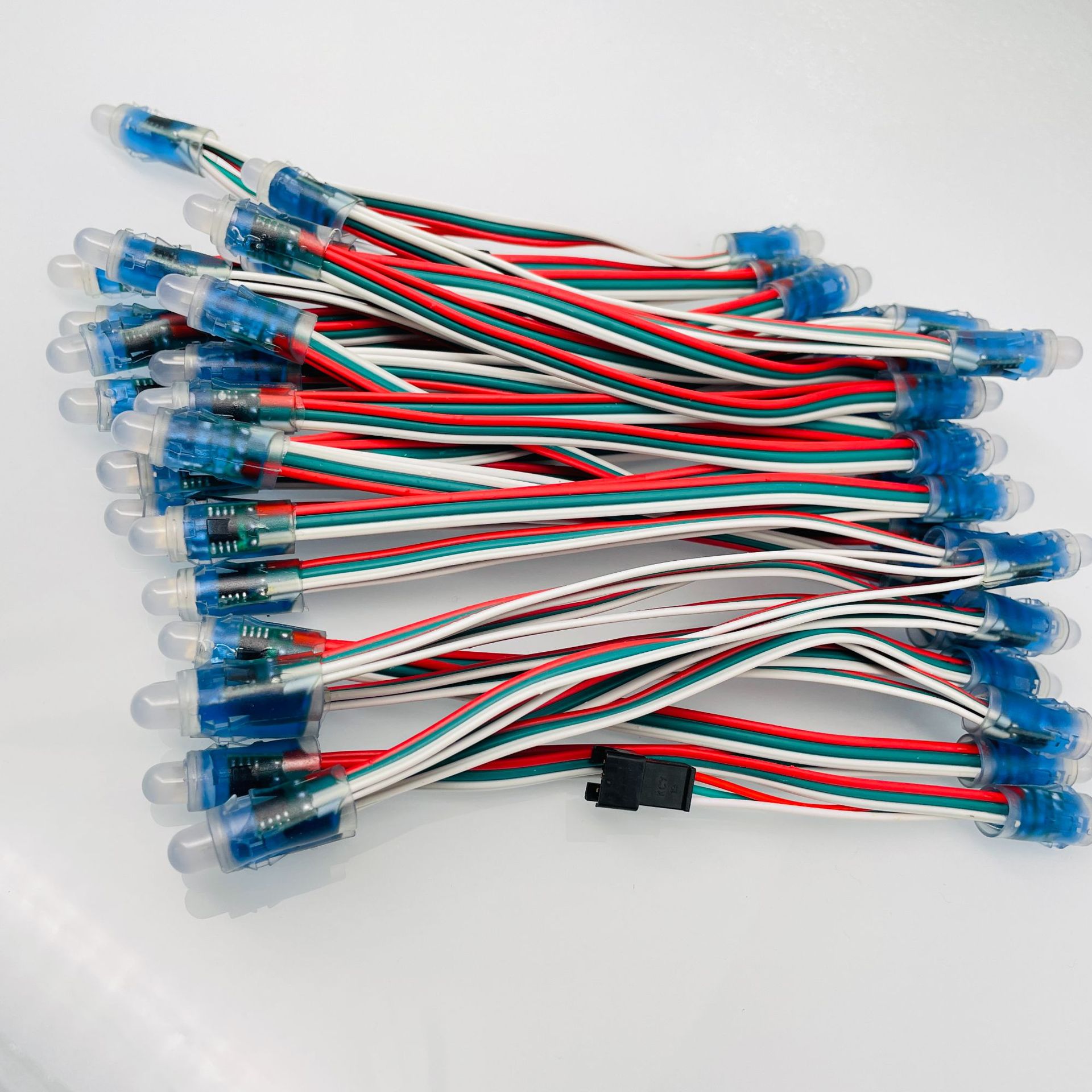 Full-color exposed light string, three-wire 5v outdoor advertising sign, perforated string, waterproof and sun-proof exposed light, LED perforated light pic 5