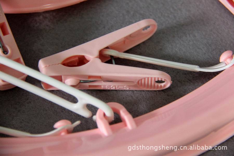 晾晒用品16头圆形袜子毛巾内裤晒衣架 塑料晾晒架详情4