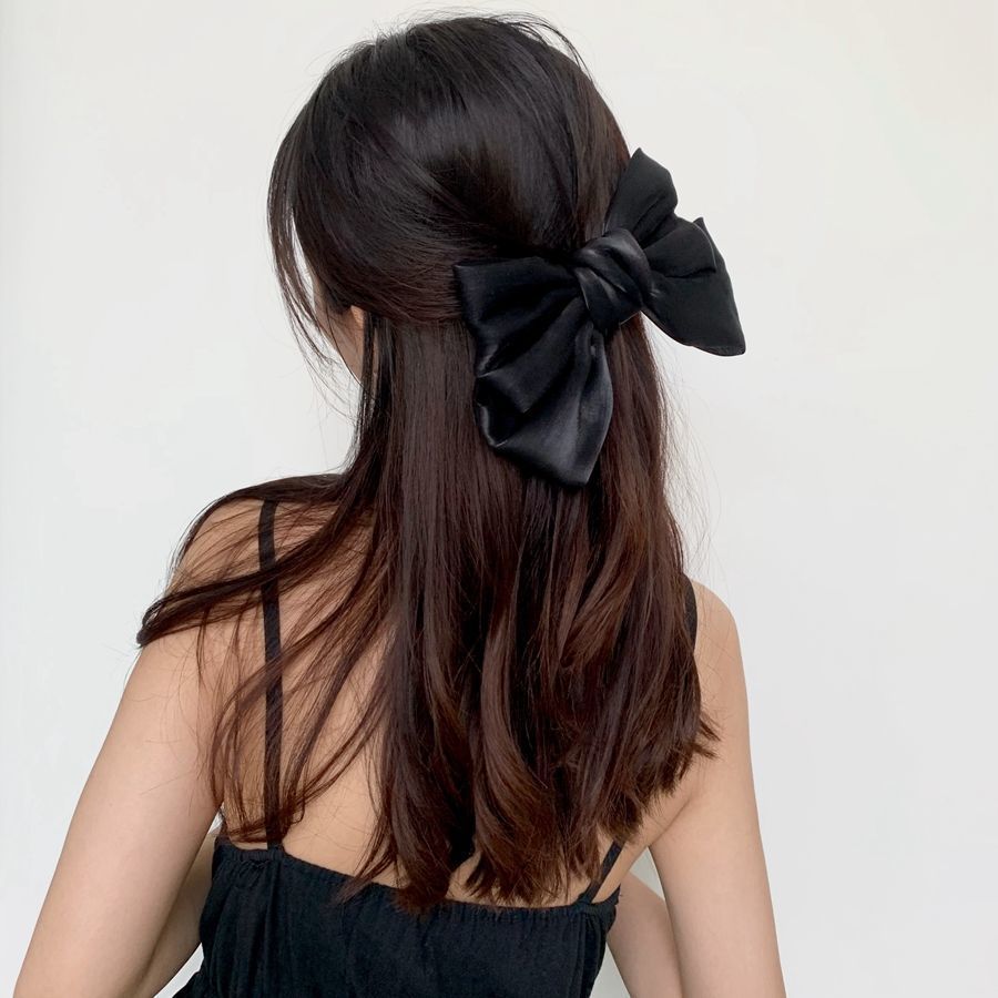 Super fairy-like Fish girl bow hair clip, forest-style top clip hair clip, retro and elegant hair accessory for women pic 5