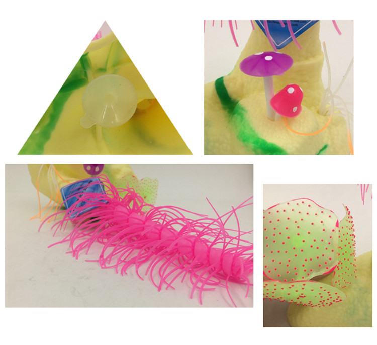 Wholesale multi-color fish tank landscaping soft Christmas tree coral silicone base simulation jellyfish aquarium decoration products pic 32