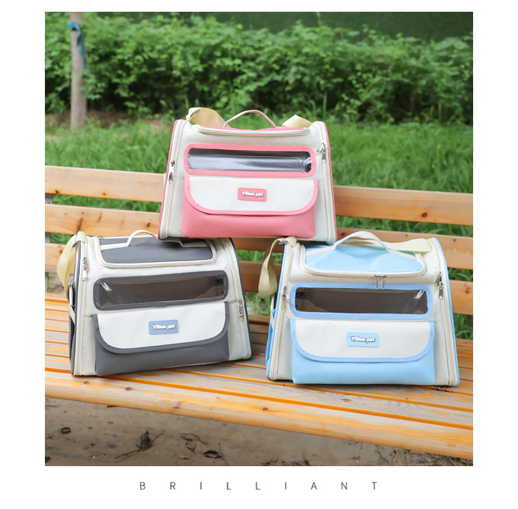 Pet bag for going out, portable single-shoulder cat travel bag, fashionable and simple, foldable, lightweight pet backpack and handbag pic 15
