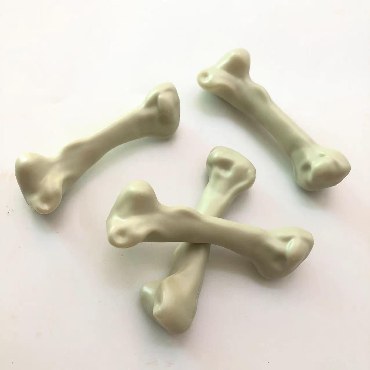 Halloween decorative bone props, prank toys, necklace accessories, white/luminous plastic skull bones pic 3
