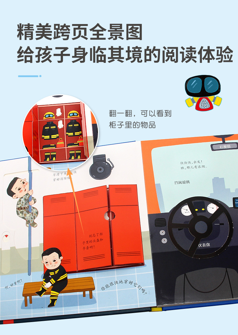 儿童职业体验玩具书7册推拉书立体书翻翻书儿童绘本详情15