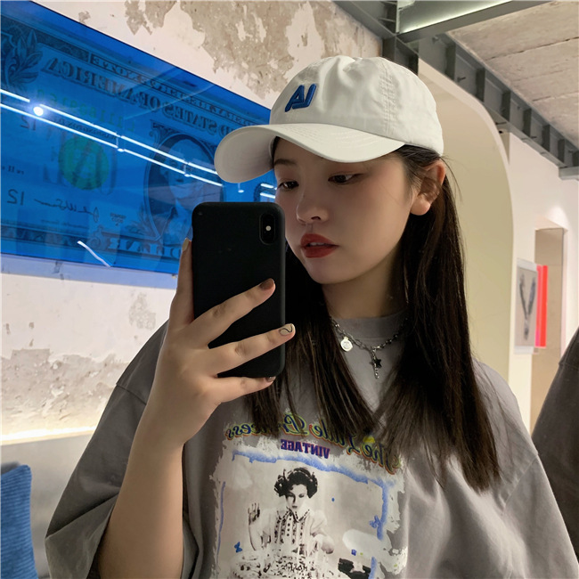 韩国软顶遮阳帽la棒球帽女可调节小标道奇队简约情侣ny鸭舌帽男潮详情14