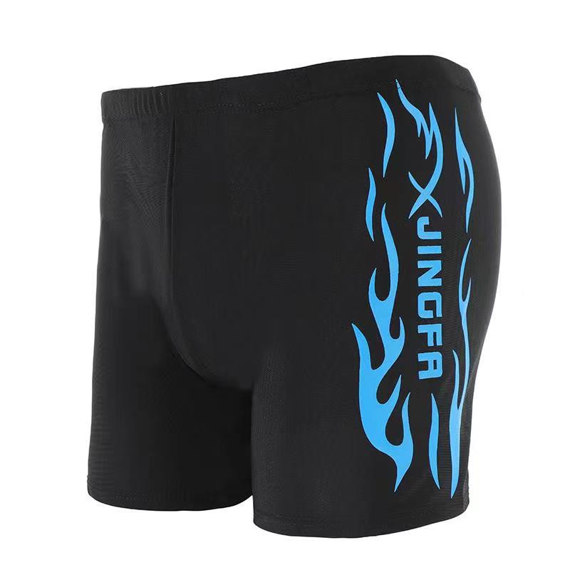 男士泳裤平角宽松游泳裤加大泳裤沙滩泡温泉时尚印花泳裤批发详情17