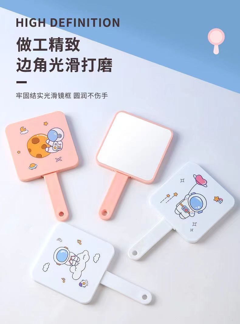 镜子化妆镜手持便携式镜梳套装镜子学生少女网红宿舍随手美妆镜详情12