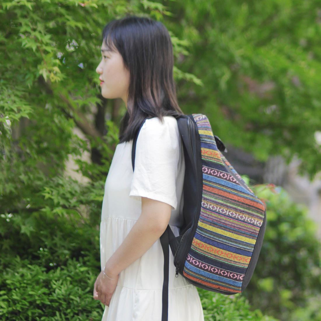 Wholesale IRIN ethnic style accordion instrument bag 48-120 bass with cotton waterproof backpack Echo case pic 4