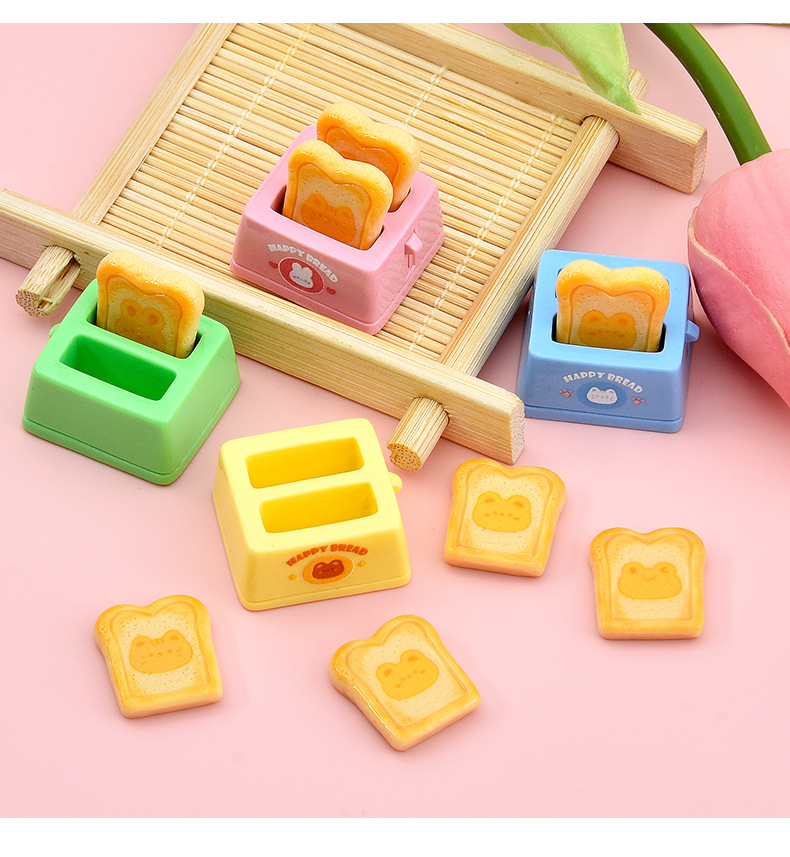New cute food toys, bread toaster resin accessories, diy ornaments, cream glue phone case, fridge magnet accessories pic 11