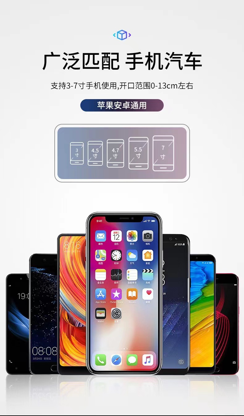 车载手机支架中控仪表台多功能汽车内导航支架外贸创意汽车手机架详情2