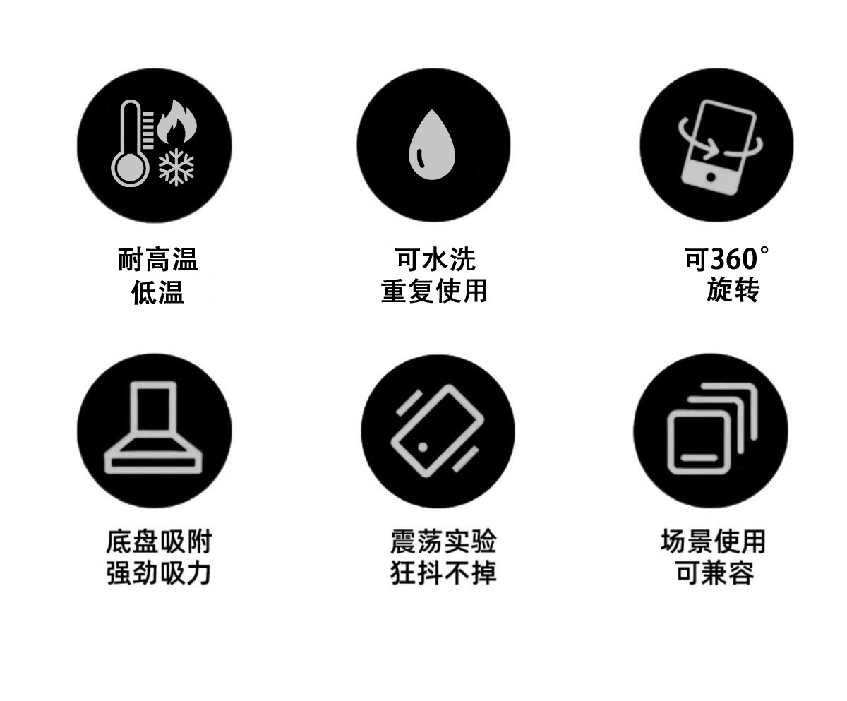 新款360度旋转吸盘式汽车仪表台手机导航支架中控台车载手机支架详情9