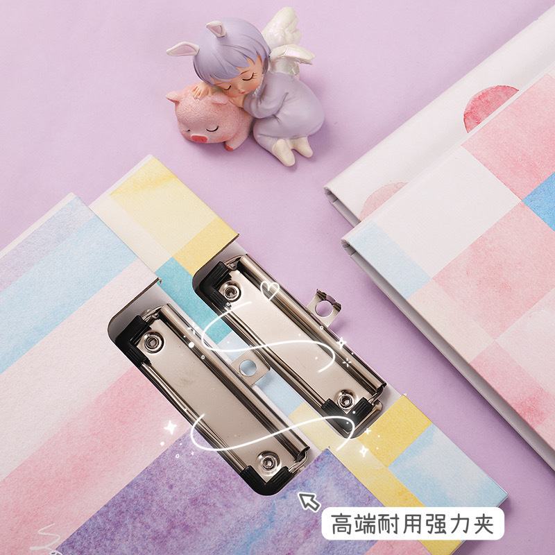 新款卡通A4板夹文件夹学生考试垫板资料ins高颜值文件夹办公文具详情4