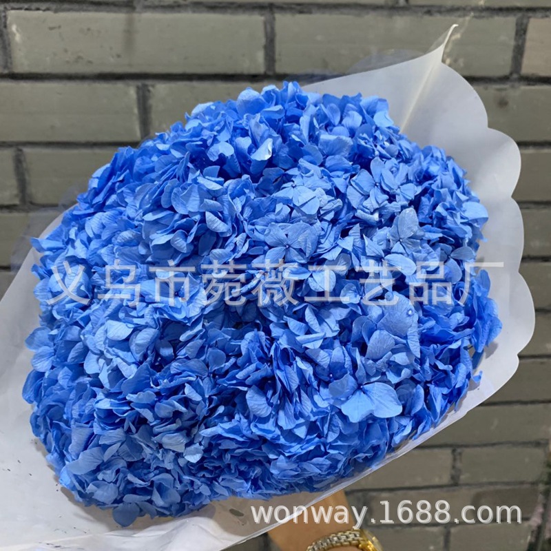 Natural plant, evergreen, large-leaf hydrangea, flower arrangement, handicrafts, soft furnishing grass pic 10