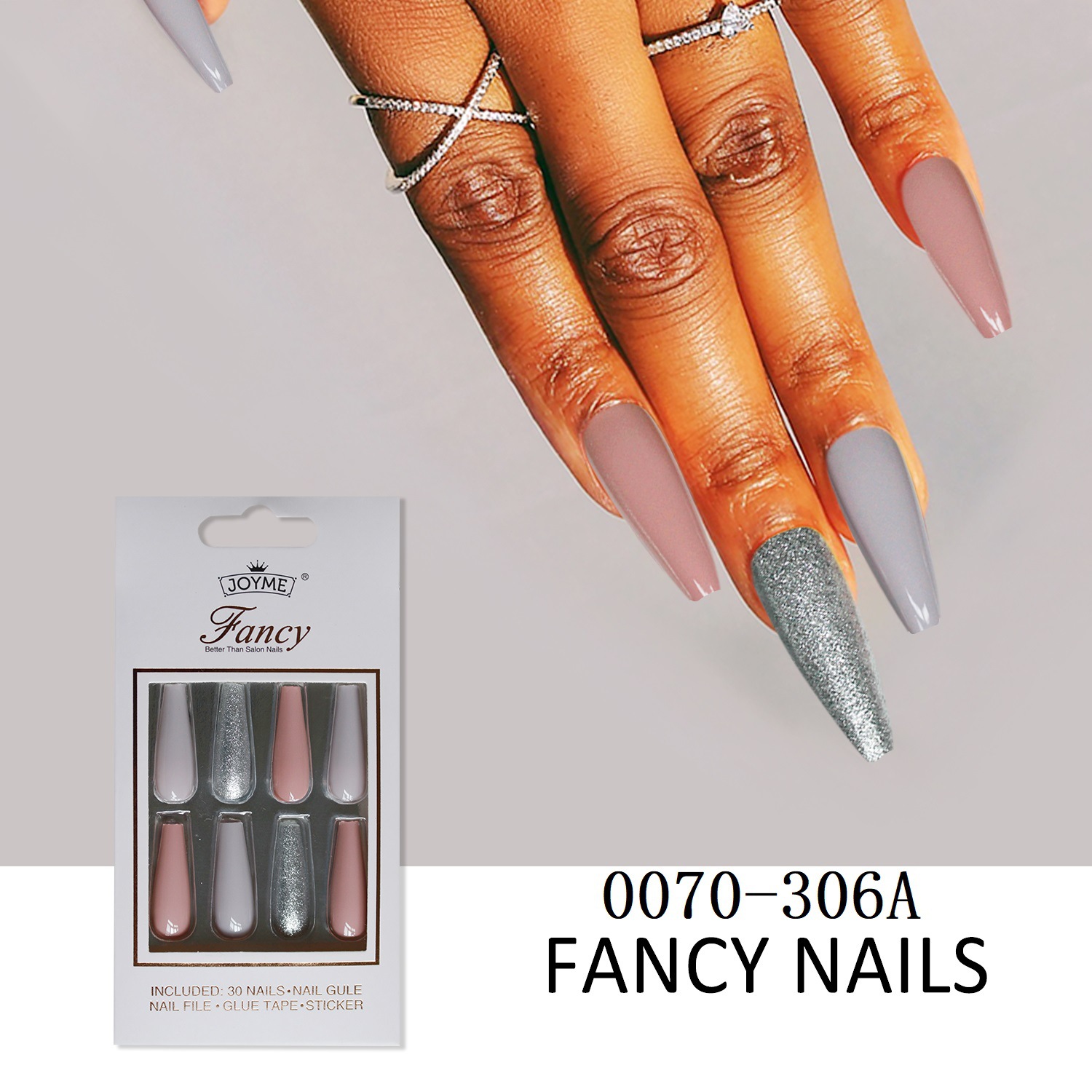 30 pieces of artificial nails, finished nail pieces, extended ballet nails, almond nail patches, wearable nails, cross-border European and American stock pic 27