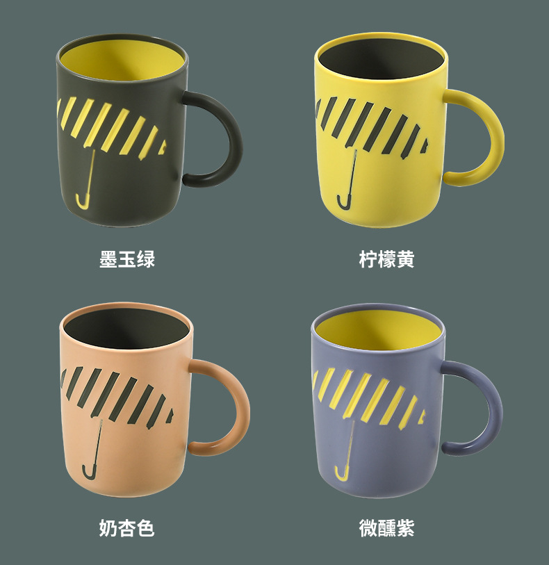 Simple cepillado tazas de enjuague conjunto de tazas de enjuague para mujeres cilindro para parejas tazas de tocador creativas un par versión coreana tazas de dientes lindos pic 11