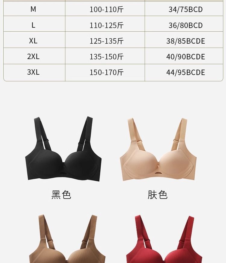 夏季大胸显小薄款无痕女士文胸防下垂内衣聚拢广东汕头文胸罩详情17