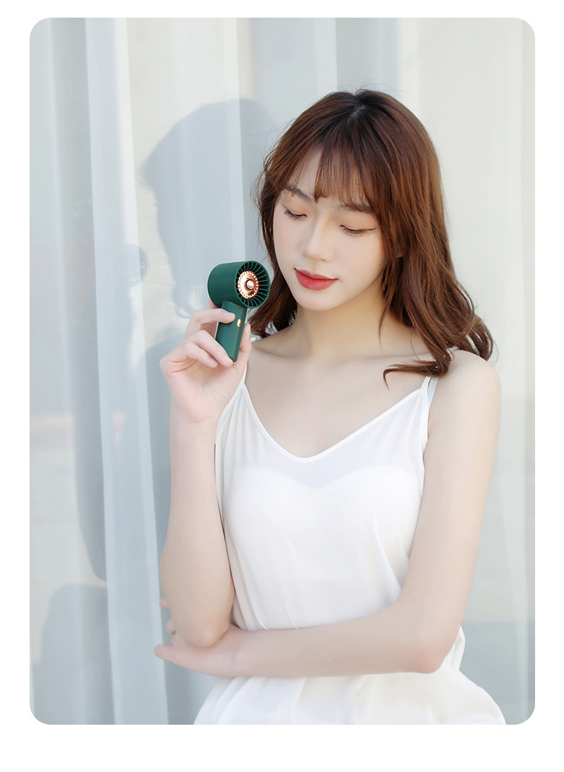 2022 New compact portable desktop Electric fan, handheld office desk, ultra-quiet and strong wind force pic 15