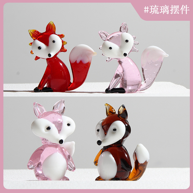 圣诞节礼物拉丝圣诞树淄博琉璃工艺品玻璃制品桌面摆件手工装饰灯详情6