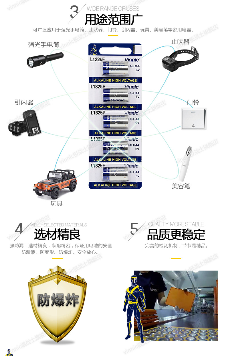 vinnic4lr44 6V battery L1325 anti-barking device 476A beauty is better than Canon AE-1 film camera Px28 pic 5